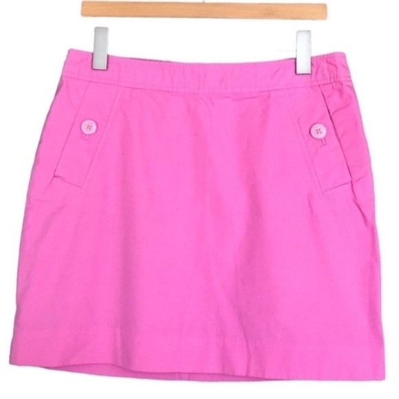Lilly Pulitzer Solid Pink A Line Mini Skirt‎ - Picture 1 of 12